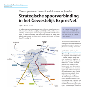 Strategische spoorverbinding in Gewestelijk ExpresNet