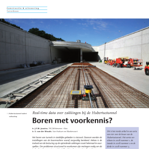 Hubertustunnel - Boren met voorkennis