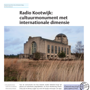 Radio Kootwijk - Cultuurmonument