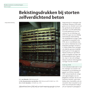 Bekistingsdrukken bij storten zvb