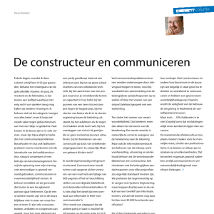 Column Hans Ramler - Constructeur en communiceren