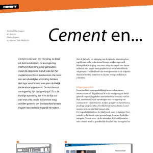Cement en nieuwe schoenen