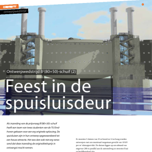 Feest in de spuisluisdeur