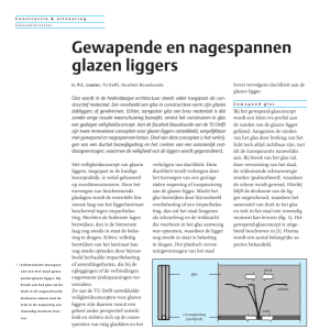 Gewapende en nagespannen glazen liggers