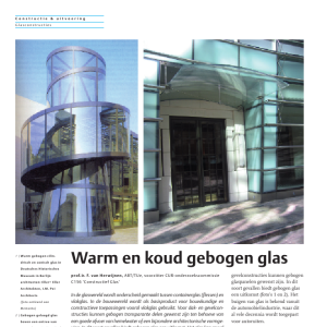 Warm en koud gebogen glas