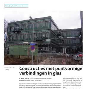 Constructies met puntvormige verbindingen in glas