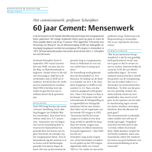 60 jaar Cement - Interview professor Scherpbier