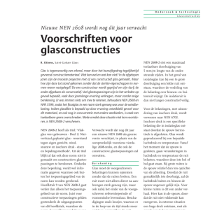 Voorschriften voor glasconstructies