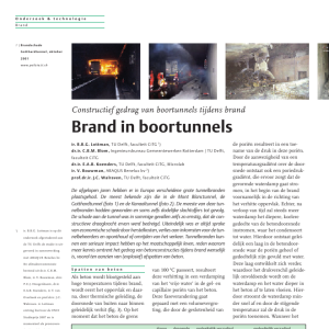 Brand in boortunnels
