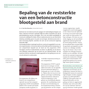 Bepaling reststerkte betonconstructie blootgesteld aan brand