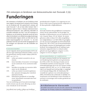 Eurocode 2 - Funderingen