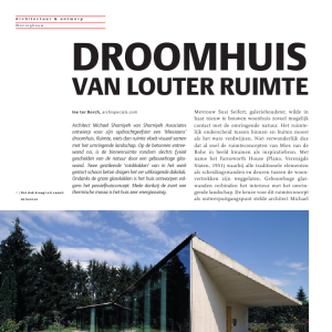 Droomhuis van louter ruimte