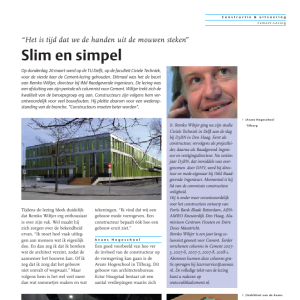 Cement-lezing 2008 Remko Wiltjer - Slim en Simpel