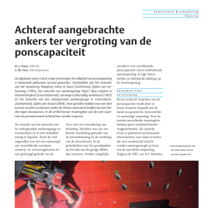 Achteraf aangebrachte ankers vergroot ponscapaciteit