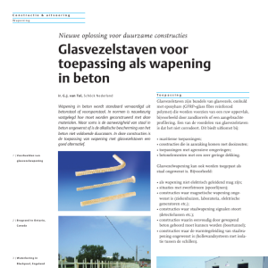 Glasvezelstaven als wapening in beton