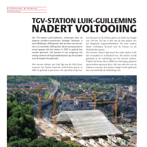 TGV-station Luik-Guillemins nadert voltooiing