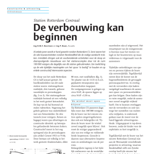 Verbouwing kan beginnen - Rotterdam Centraal