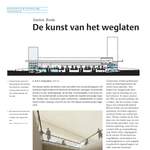 De kunst van weglaten - Station Breda