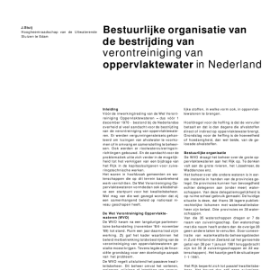 Bestuurlijke organisatie van de bestrijding van veron