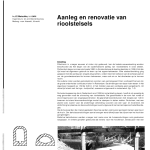 Aanleg en renovatie van rioolstelsels