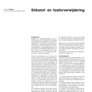 Stikstof- en fosforverwijdering