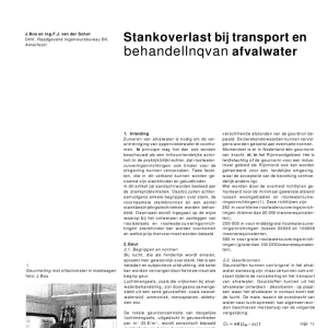 Stankoverlast bij transport en behandeling van afvalw