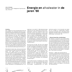 Energie en afvalwater in de jaren '80