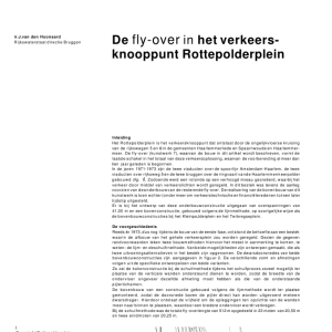 De fly-over in het verkeersknooppunt Rottepolderplein