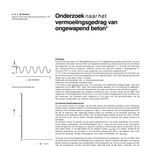 Onderzoek naar het vermoeiingsgedrag van ongewapend b