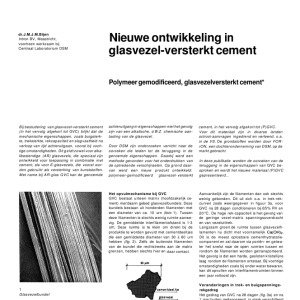 Nieuwe ontwikkeling in glasvezel-versterkt cement