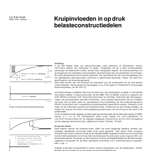 Kruipinvloeden in op druk belaste constructiedelen