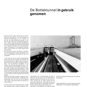 De Botlektunnel in gebruik genomen