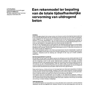 Een rekenmodel ter bepaling van de totale tijdsafhank