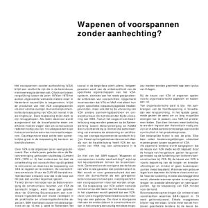 Wapenen of voorspannen zonder aanhechting