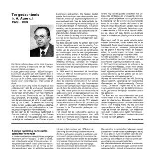 Ter nagedachtenis ir A Auer ci 1920-1980