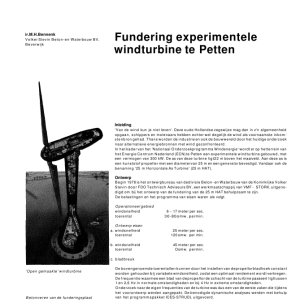 Fundering experimentele windturbine te Petten