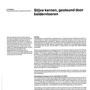 Stijve kernen, gesteund door keldervloeren