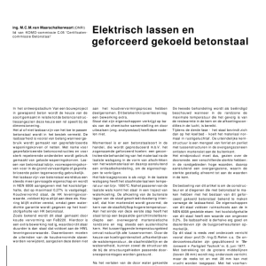 Elektrisch lassen en geforceerd gekoeld betonstaal