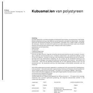 Kubusmallen van polystyreen