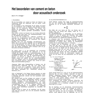Het beoordelen van cement en beton door acoustisch onderzoek