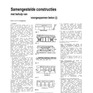 Samengestelde constructies mbv voorgespannen beton (I)