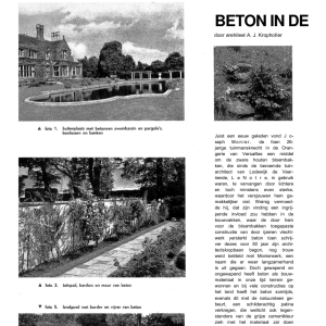Beton in de tuinkunst