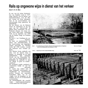 Rails op ongewone wijze in dienst van het verkeer