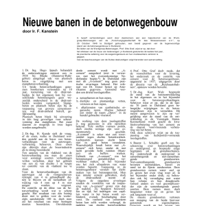 Nieuwe banen in de betonwegenbouw