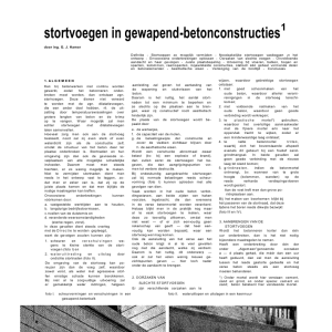 Stortvoegen in gewapend-betonconstructies