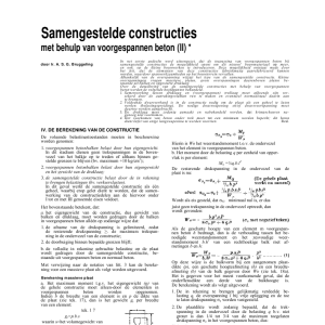 Samengestelde constructies mbv voorgespannen beton (II)