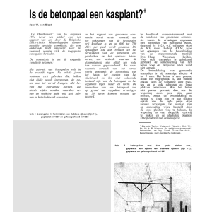Is de betonpaal een kasplant