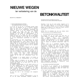 Nieuwe wegen ter verbetering van de betonkwaliteit