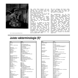 De juiste vakterminologie (II)