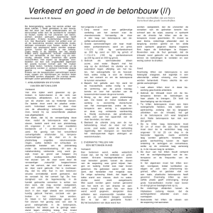 Verkeerd en goed in de betonbouw (II)